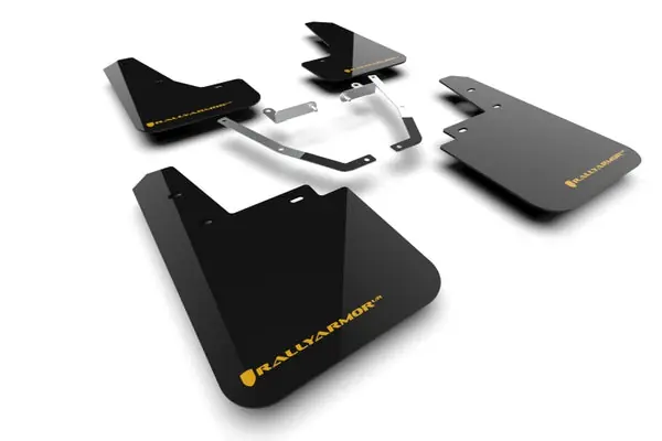 Rally Armor 24-25 Subaru Crosstrek (Wilderness Only) Black UR Mudflap W/Wild-Orange Logo No Drill Re Buy Direct