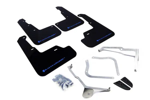 Low Price Rally Armor 15-21 Subaru WRX/STI Black UR Mud Flap w/Blue Logo
