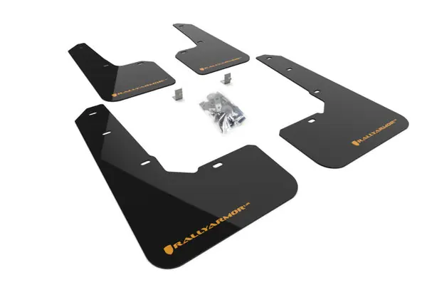 While Supplies Last Rally Armor 22-25 Subaru Outback Wilderness Black Mud Flap Wild Orange Logo