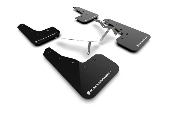 Rally Armor 22-25 Honda Civic/Civic Si/Sport Black UR Mud Flap w/White Logo Bargain
