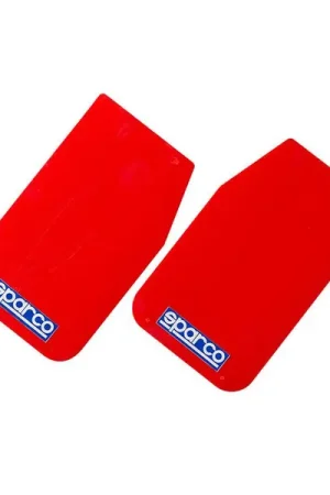Don’t Miss Out Sparco Mud Flap Pair Red