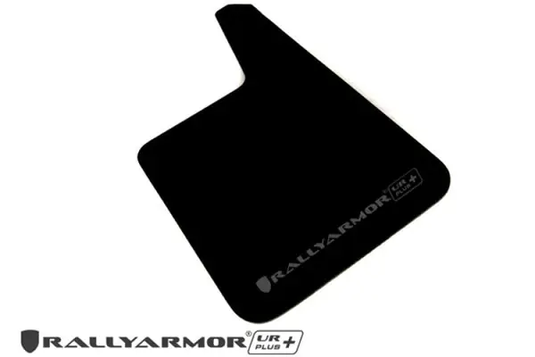 Rally Armor Universal Fit (No Hardware) UR Plus Black UR Mud Flap w/ Grey Logo Hot Picks
