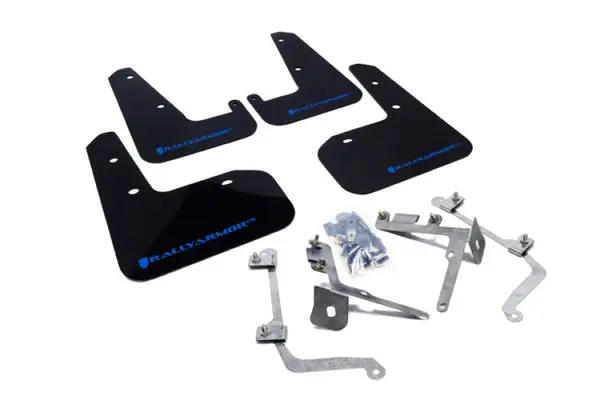 Reduced Price Rally Armor 11-14 Subaru WRX/STI (Sedan Only) Black UR Mud Flap w/Blue Logo