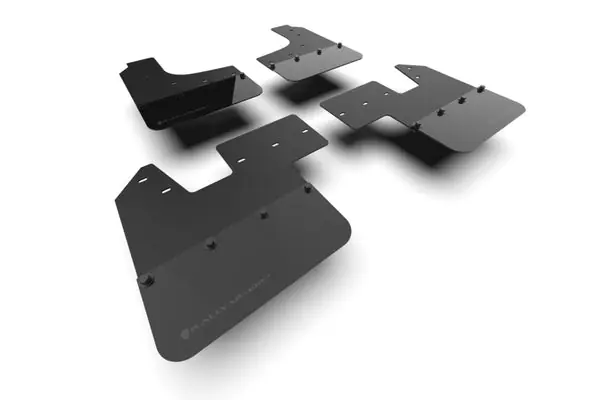 Rally Armor 23-25 Ineos Grenadier Black Mud Flap - Metallic Black Logo Exclusive Offer