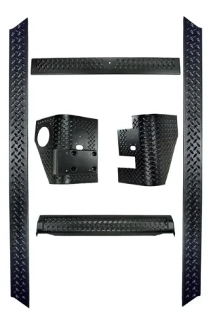 Limited Time Rugged Ridge 6-Piece Body Armor Kit 97-06 Jeep Wrangler TJ