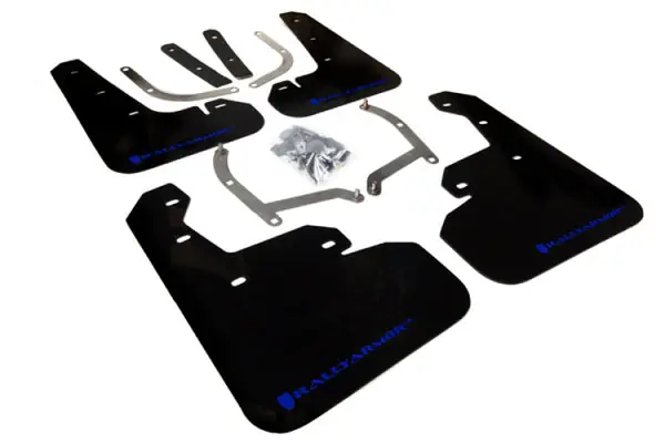 Rally Armor 17-23 Subaru Impreza 4D/5D Black UR Mud Flap w/Blue Logo Next Day Delivery