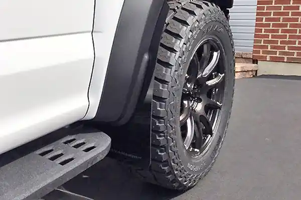 Super Sale Rally Armor 17-20 Ford F-150 Raptor Gen 2 Black UR Mud Flap w/Dark Grey Logo