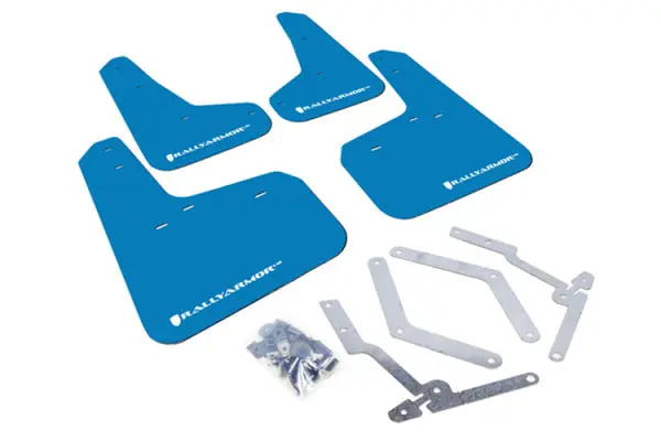 Rally Armor 12-19 Ford Focus ST / 16-19 RS Nitrous Blue UR Mud Flap w/White Logo Factory Price