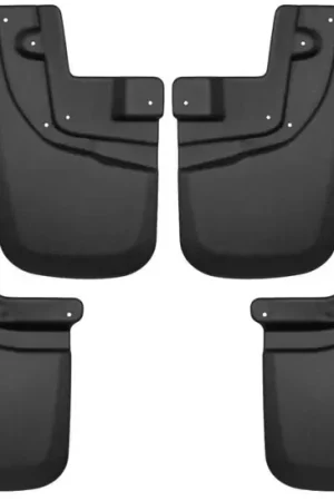 Big Sale Husky Liners 05-15 Toyota Tacoma w/ OEM Fender Flares Front and Rear Mud Guards - Black