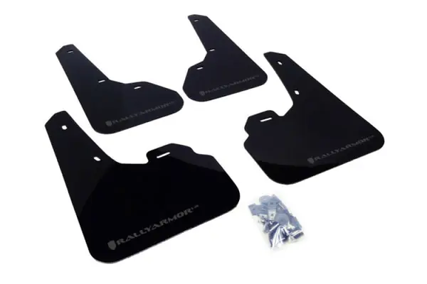 Rally Armor 10-13 Mazda3/Speed3 (Hatch/Sedan) Black UR Mud Flap w/Grey Logo Buy Today