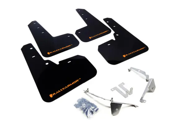 Rally Armor 13-17 Subaru Crosstrek XV Black Mud Flap w/Orange Logo No Minimum Order