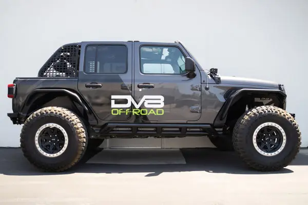 Holiday Sale DV8 Offroad 18-23 Jeep Wrangler JL 4 Door FS-15 Series Rock Sliders