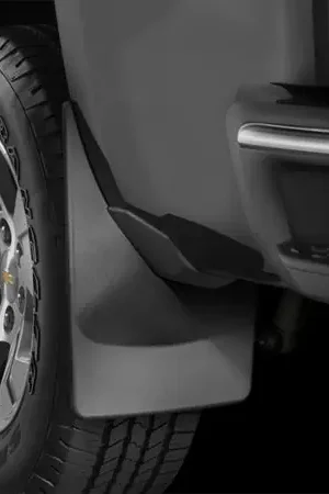 Professional Grade WeatherTech 19+ Dodge Ram w/ Factory Flares Front No Drill Mudflaps - Black