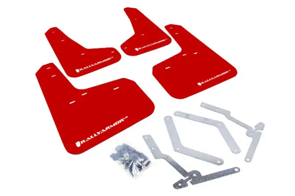 Today Only Rally Armor 12-19 Ford Focus ST / 16-19 RS Red Mud Flap w/White Logo