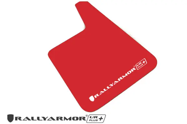 Price Drop Rally Armor Universal Fit (No Hardware) UR Plus Red UR Mud Flap w/ White Logo