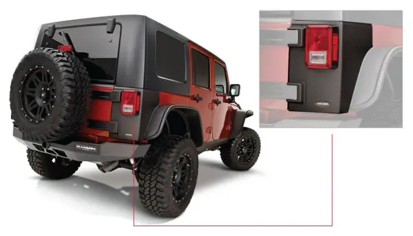 Sale Bushwacker 07-18 Jeep Wrangler Trail Armor Rear Corners - Black