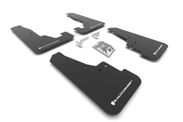 Last Chance Rally Armor 16-25 Dodge Durango GT/Hellcat/RT/SRT 392/SXT Black UR Mud Flap White Logo