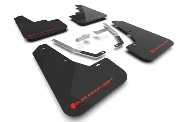 Rally Armor 24-26 Subaru Crosstrek Black UR Mud Flap Red Logo In Demand