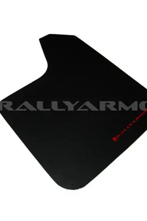 Grab Now Rally Armor Universal Fit (No Hardware) Basic Black Mud Flap w/ Red Logo