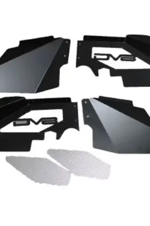 No Minimum Order DV8 Offroad 07-18 Jeep Wrangler JK Front Aluminum Inner Fender - Black