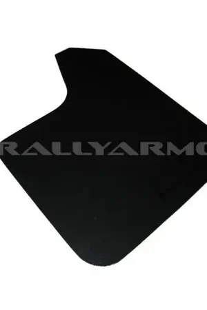 Fast Shipping Rally Armor Universal Fit (No Hardware) Basic Black Mud Flap w/ Black Logo
