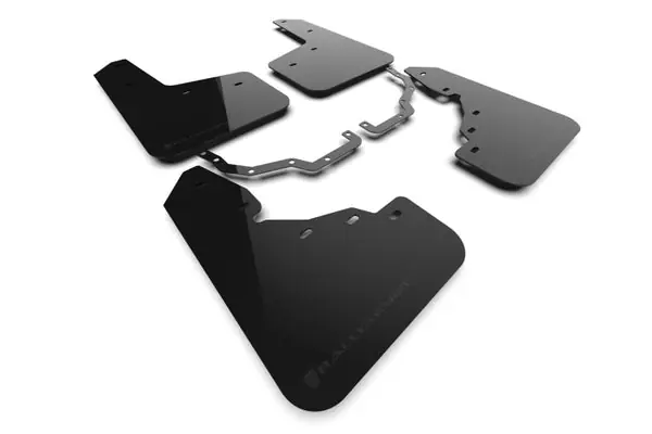 Authentic Rally Armor 22-26 Toyota Land Cruiser Black UR Mud Flap Metallic Black Logo