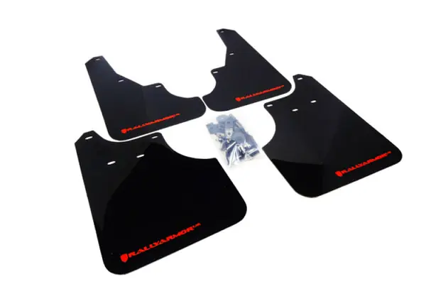 Rally Armor 09-13 Subaru Forester Black UR Mud Flap w/ Red Logo Crafted