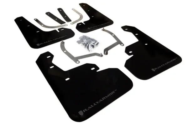 Professional Grade Rally Armor 17-23 Subaru Impreza 4D/5D Black UR Mud Flap w/Grey Logo