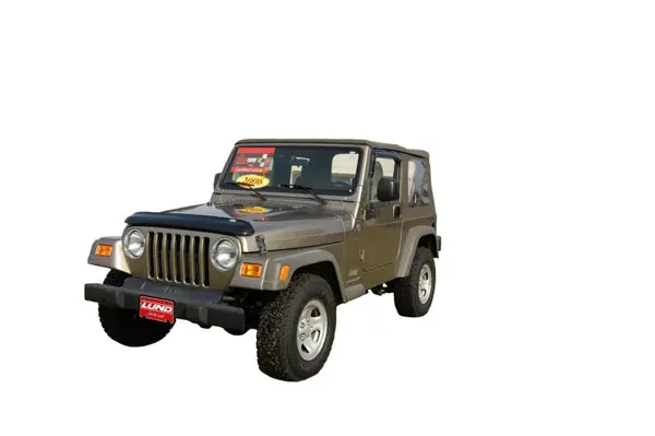 AVS 97-06 Jeep Wrangler Ventvisor Outside Mount Window Deflectors 2pc - Smoke Wholesale