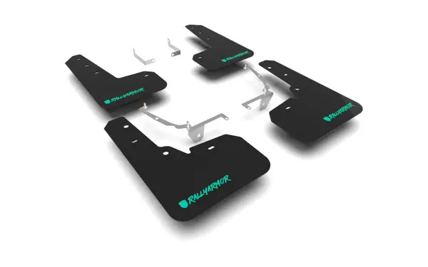 Rally Armor 13-17 Subaru Crosstrek XV Black UR Mud Flap w/Teal Altered Font Logo Don’t Miss Out