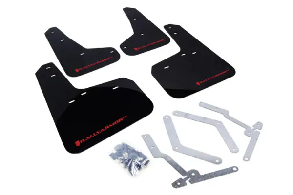Rally Armor 12-19 Ford Focus ST / 16-19 RS Black Mud Flap w/Red Logo Deal
