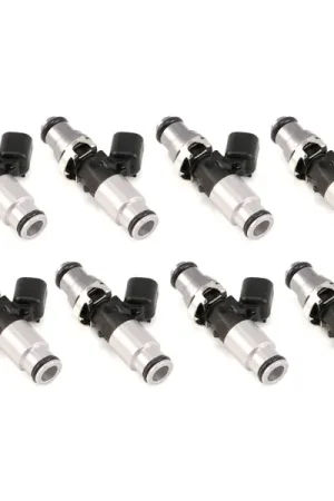 Injector Dynamics 1340cc Injector - 60mm Length - 14mm Grey Top - Blue Bottom Adaptor (Set of 8) Crafted