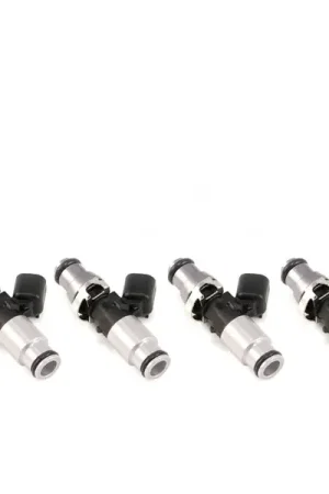 Buy Online Injector Dynamics ID1300X Injectors- 14mm Top Adapter (Grey) - 14mm (Silver) Lower O-Ring - Set Of 4
