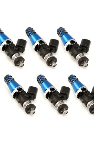 Last Chance Injector Dynamics ID1050X Injectors 11mm (Blue) Adaptor Tops Denso Lower Cushions (Set of 6)