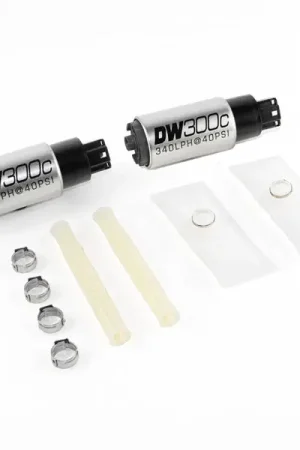 DeatschWerks 340lph DW300C Compact Fuel Pump w/ Install Kit 03-04 Ford Mustang Cobra (2 Pumps) Viral