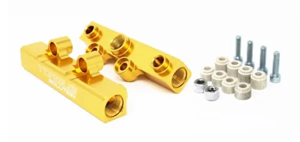 Torque Solution Top Feed Fuel Rails: 02-14 Subaru WRX / 07-18 STI - Gold Premium