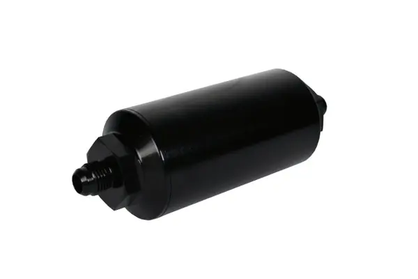 Aeromotive In-Line Filter - (AN-6 Male) 10 Micron Fabric Element Bright Dip Black Finish Buy Online