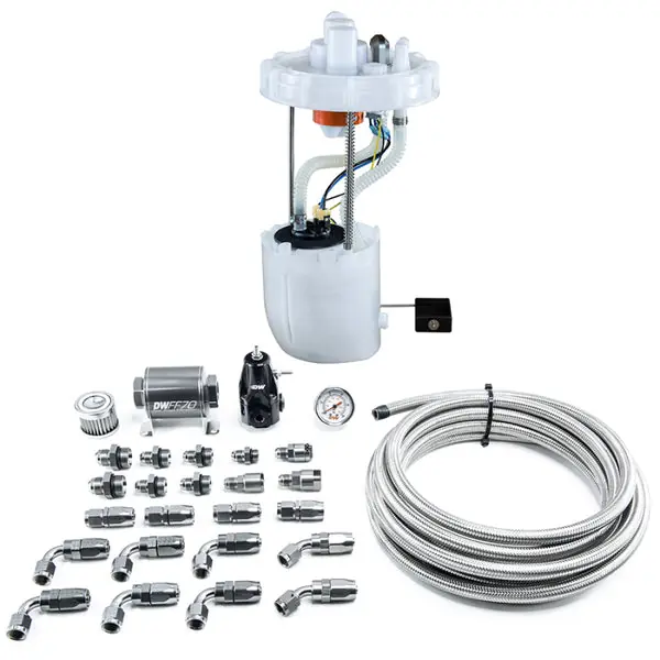 Professional Grade DeatschWerks 12-15 Honda Civic Si/13-15 Acura ILX DW400 Pump Module & Return Kit w/CPE Fuel Lines