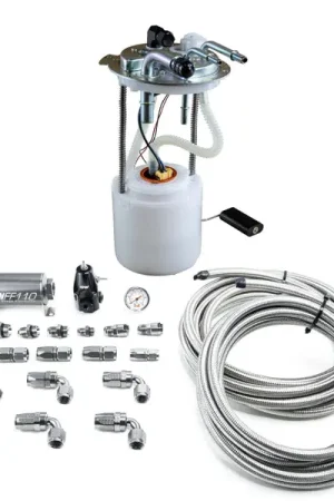 DeatschWerks 05-19 Yukon/Tahoe/Suburban DW400 Pump Module and Return SS CPE Plumbing Kit Same Day Shipping