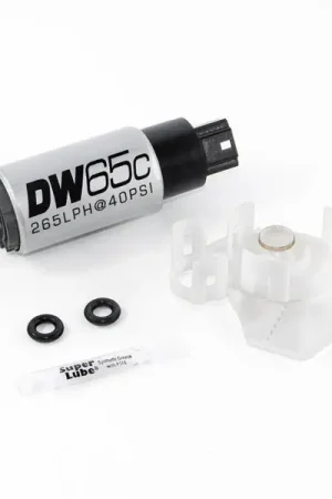In Demand DeatschWerks 265 LPH Compact In-Tank Fuel Pump w/ Set Up Kit 08-15 Mitsu EVO X, 06-13 MazdaSpeed 3/6