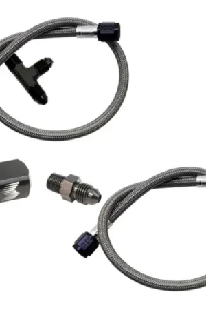 Free Shipping Snow Performance Water Dual Nozzle Upgrade SS Braided Line (For 4AN SS Braided Line Kit)