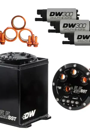Deal DeatschWerks 5.5L Modular Surge Tank Includes 3 DW300 Fuel Pumps