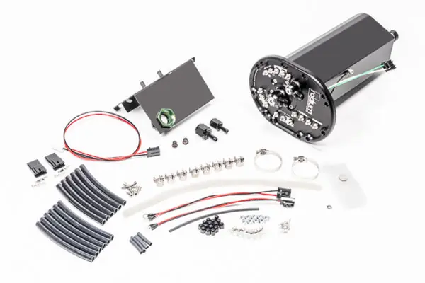 Professional Grade Radium Mazda RX7 FD Fuel Hanger Surge Tank Walbro GSS342 AEM 50-1200 - Pumps Not Included