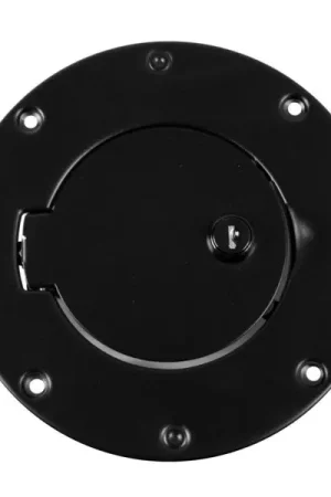 No Minimum Order Rugged Ridge 97-06 Jeep Wrangler TJ Black Locking Gas Cap Door