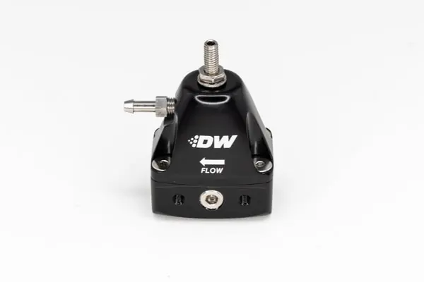 DeatschWerks DWR1000iL In-Line Adjustable Fuel Pressure Regulator - Black Hot Deal