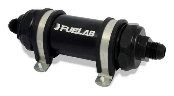Trending Fuelab 828 In-Line Fuel Filter Long -10AN In/Out 6 Micron Fiberglass - Black