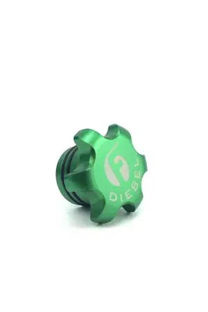Fleece Performance 13-18 Dodge Cummins Green Anodized Billet Fuel Cap Hassle-Free Returns