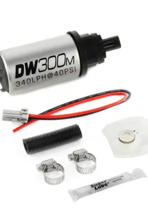Authentic DeatschWerks 340 LPH Ford In-Tank Fuel Pump DW300M Series w/ 05-10 Mustang V6 / V8 Install Kit