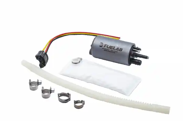 Fuelab 496 In-Tank Brushless Fuel Pump w/9mm Barb & 6mm Barb Siphon - 500 LPH Affordable