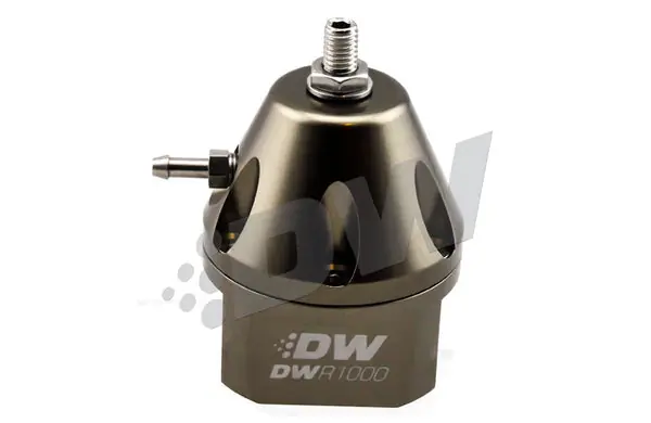 Premium DeatschWerks DWR1000 Adjustable Fuel Pressure Regulator - Titanium